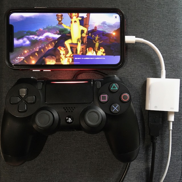 Iphoneとps4コントローラー Dualshock 4 を有線接続する Appjpn Com